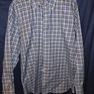 Duluth Trading Co Men's Blue Plaid Shirt
